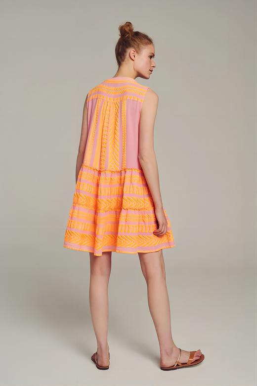 Devotion Twins - Ella Sleeveless Short Dress - N.Lime-N.Or/Pink - 连身裙 - 青柠色 商品图1