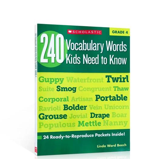英文原版学乐出版练习册一至六年级240 Vocabulary Words Kids Need to Know:Grade 6册 商品图5