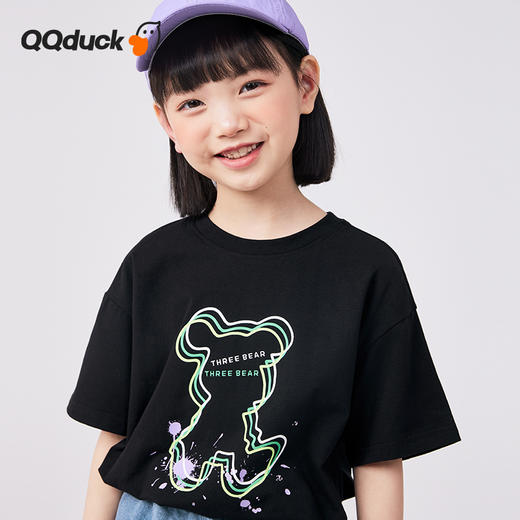 【120-165】【QQduck可可鸭】女童夏款休闲百搭短袖T恤QQduck可可鸭 商品图8