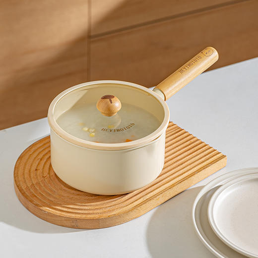 摩登主妇奶锅婴儿辅食锅多功能家用宝宝煎煮一体不粘锅汤锅牛奶锅 商品图0