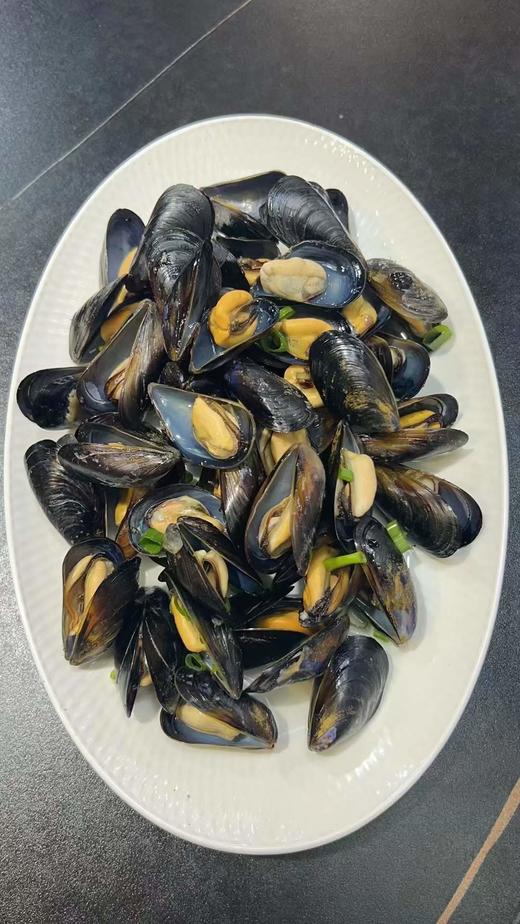 野生淡菜鲜活海鲜螺贝壳特大 海虹 贻贝 商品图3