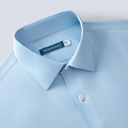 十如仕100支高纱支八字领提花免烫短袖衬衫-元龙39系列-501-01 商品图9