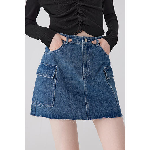 【严选】诗凡黎春秋牛仔短裙SE7240231 商品图3