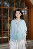 绽放501朵/高端100支砂洗苎麻中式盘扣斜襟系带衬衫文艺背心 商品缩略图5