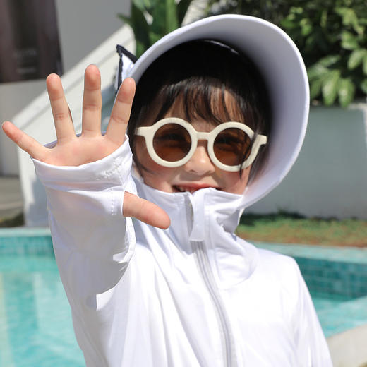 「无惧夏日！五色可选」瑞雅儿童防晒披肩 可爱薄款皮肤衣斗篷男女童防晒服春夏外套上衣 商品图3