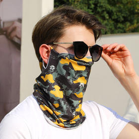 「9.9元包邮！四款配色」夏天防晒冰丝头巾 男女骑行面罩护颈围脖套全脸遮阳薄户外钓鱼面罩配饰