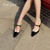 DFuse迪芙斯复古高跟小方头玛丽珍单鞋女细跟一字扣带DF33111222 商品缩略图7