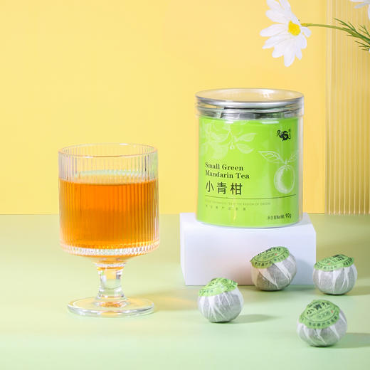 鸣龙小青柑 新会小青柑一颗一泡果香浓郁便携罐装90g 商品图0