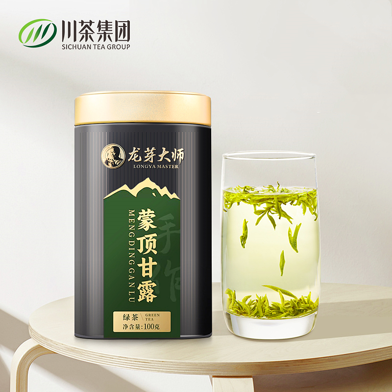 【夏季】茶叶 绿茶 2024茶 新茶 蒙顶甘露 特级绿茶 高山云雾 龙芽大师 川茶集团 茶饮 100g