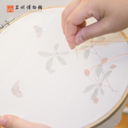 苏州博物馆 苏绣DIY套装手工体验真丝刺绣初学手帕挂件生日礼物 商品图2