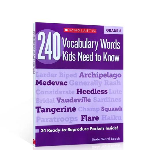 英文原版学乐出版练习册一至六年级240 Vocabulary Words Kids Need to Know:Grade 6册 商品图6