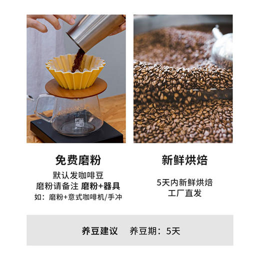 国货之光 云南卡蒂姆日晒手冲咖啡豆 2021产季新鲜可磨粉 200克 商品图3