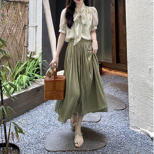 裁缝学苑AS64 夏季大摆半身裙纸样裙子女装松紧腰a字长裙打版裁剪 商品图0