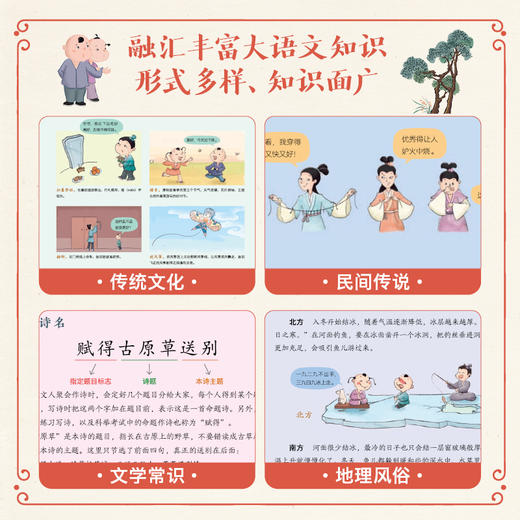 《爱上古诗文其实很简单》（全6册）全面、助学、趣味、拓展、漫画、伴读。 商品图5