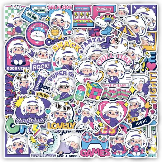 TIPETOYS吉尔奇手账贴纸包-潮酷玩家（LULU）JRQ6003 商品图1