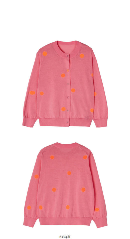 jnby  23年秋款  耐洗亲肤短款开襟毛衫  1N7314360 商品图4