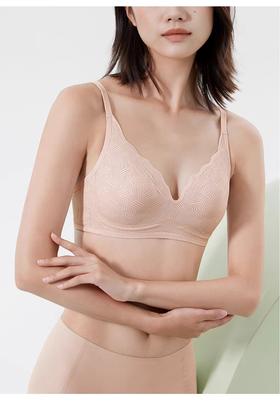 SCHIESSER德国舒雅胶骨软支撑聚拢防下垂圆圆杯防凸点超薄凉感镂空冰感蕾丝文胸20/22392B