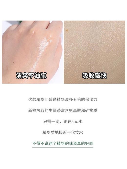 Innisfree悦诗风吟绿茶籽精萃水分精华露保湿补水三秒小绿瓶80ml 商品图5
