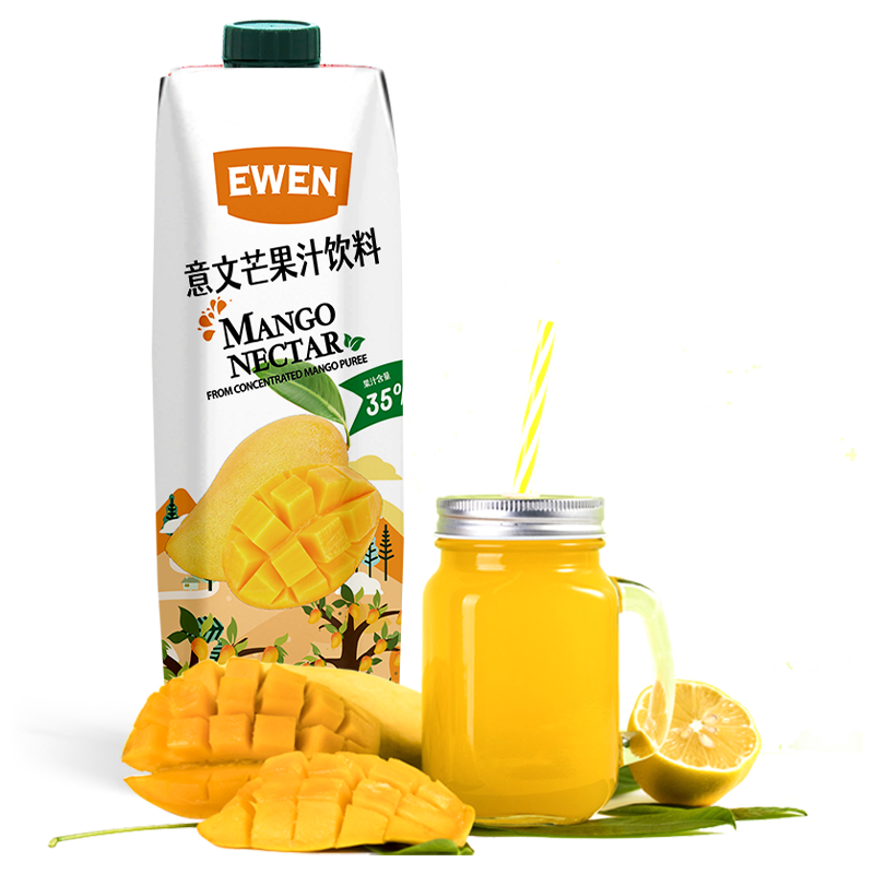 意文（EWEN） 塞浦路斯进口 芒果汁饮料 1L/盒