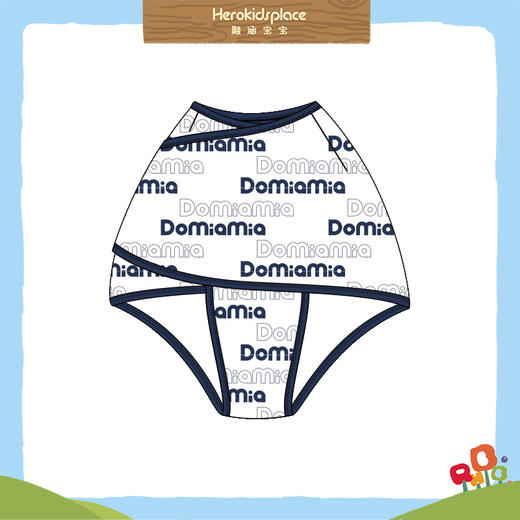 Domiamia哆咪呀初生防惊跳包裹带 LOGO满印 72689 商品图0