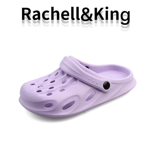 【包头EVA 底！两穿洞洞鞋】Rachell&King  夏季男女新款洞洞鞋 EVA材质  轻便舒适休闲透气 沙滩包头半凉拖鞋 （尺码偏小，建议拍大一码） 商品图8