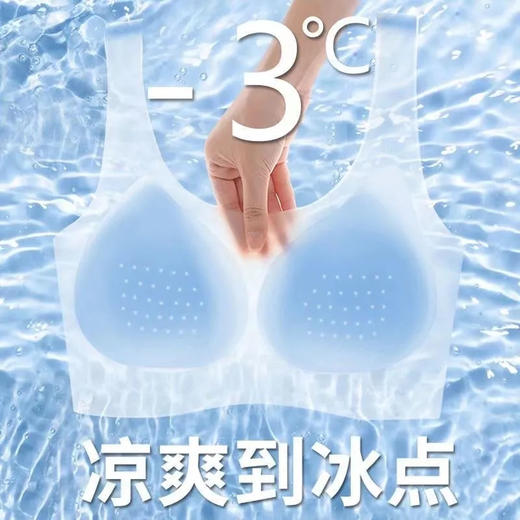 【超值两件装！无痕裸感内衣】超薄冰丝无痕内衣女，采用无钢圈设计，舒适贴合胸部，有效防止下垂，显著提升美背效果。大胸显小，大码文胸背心式，夏季穿着更加舒适。 商品图0