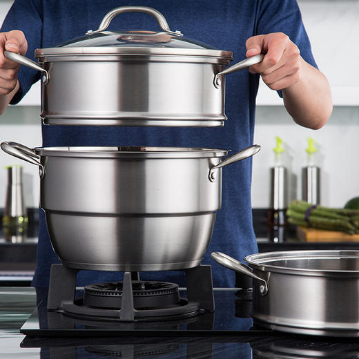 德世朗（DESLON）真心”蒸”意-三层多用蒸锅DFS-Z036B直径28cm【CZ】 商品图2