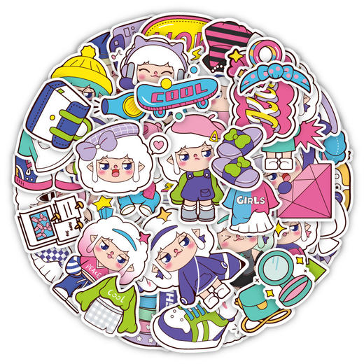 TIPETOYS吉尔奇手账贴纸包-穿搭日记（LULU）JRQ6002 商品图1