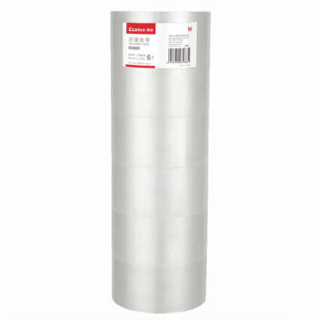 齐心（COMIX）透明胶带/宽胶带/封箱胶带 快递打包胶带透明 6卷 宽60mm*150y*45um长137米/卷 JP6015-6 商品图5