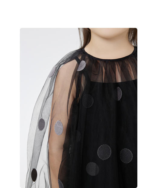 jnby  23年秋款  网纱公主风短袖连衣裙  1N7G22740 商品图4