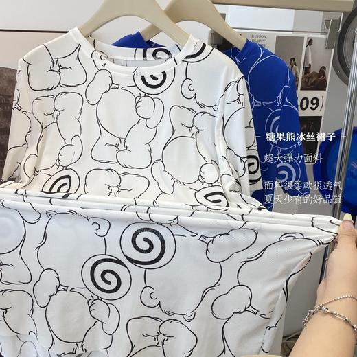 舒适凉爽，糖果熊冰丝凉凉裙女让你成为夏日仙女。宽松设计，随心搭配，时尚休闲居家必备 商品图2