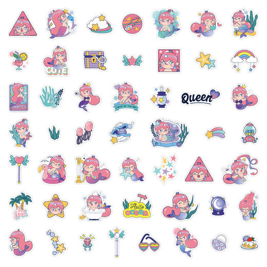 TIPETOYS吉尔奇手账贴纸包-海洋女王（NANA）JRQ6004 商品图3