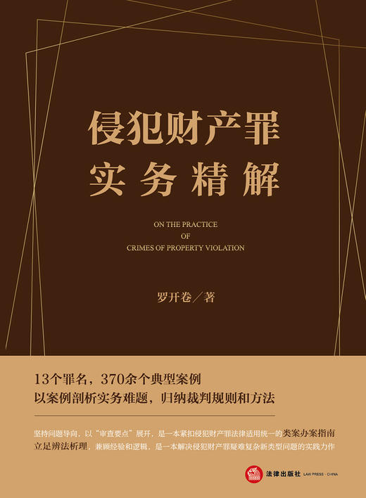 侵犯财产罪实务精解 罗开卷著 2023年5月新书 商品图2