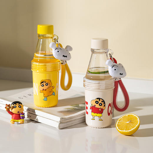【摩登主妇&蜡笔小新】夏天水杯儿童上学专用女生随手杯饮料杯子 商品图2