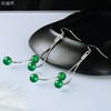DD-玉耳环长款流苏2023新款网红S925银饰女冰种翠绿色玉髓耳坠感 商品缩略图6
