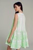 Ella Sleeveless Short Dress - N.Or-N.Lime/White  - 连身裙 - 绿色 商品缩略图1