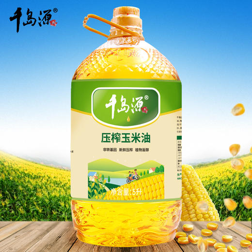 千岛源玉米油5L 一级压榨 非转基因食用油 商品图0