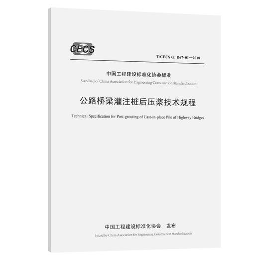 公路桥梁灌注桩后压浆技术规程（ T/CECS G：D67-01—2018） 商品图0
