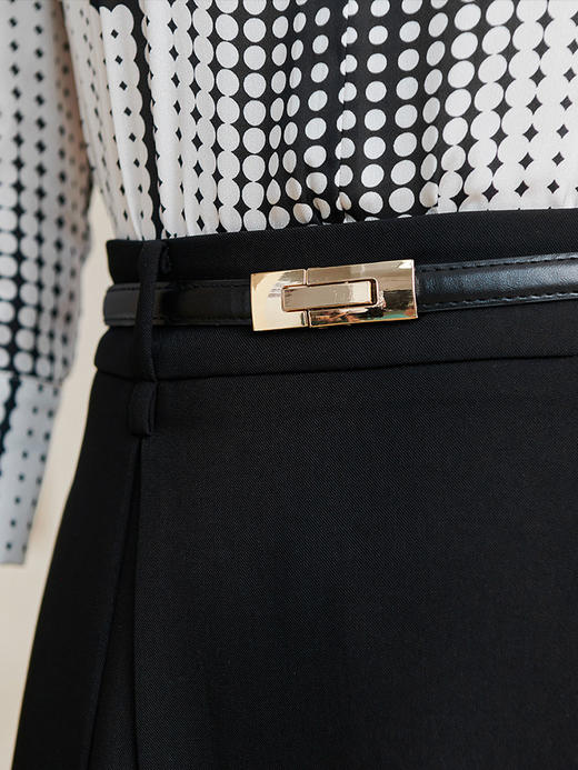 剩S/XXL 米思阳2024春季新款温柔淑女高腰a字半身裙垂坠感大摆伞裙女2112 商品图4