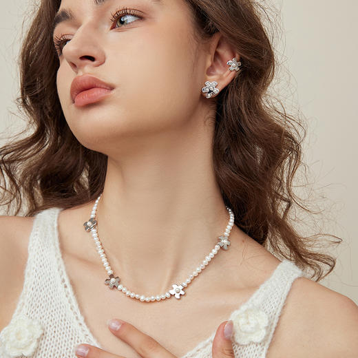 ARSIS｜繁绮系列 元气花花项链天然淡水珍珠精致轻奢甜美项链 商品图1