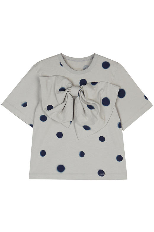 jnby  23年秋款  蝴蝶结圆领中袖T恤  1N7114440 商品图0