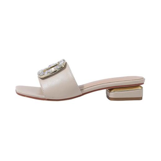 SD-粗跟凉拖鞋女夏外穿时尚外出平底一字拖 商品图4