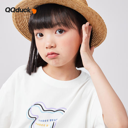 【120-165】【QQduck可可鸭】女童夏款休闲百搭短袖T恤QQduck可可鸭 商品图7