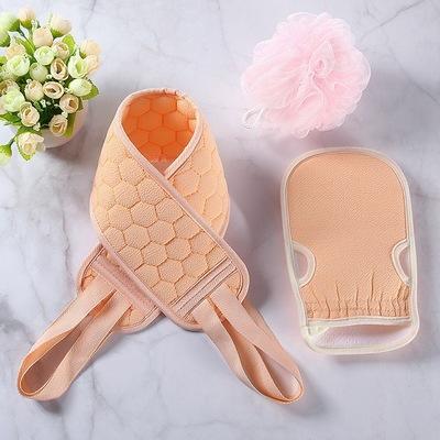 【9.9包邮！ 加厚搓澡套装】爱上洗澡，享受生活！这款加厚双面清洁搓澡套装柔软舒适，轻松去除身体老废角质，还可促进血液循环，让你的肌肤更加光滑细腻，尽情放松。让你的洗澡时光更加美好，值得拥有！ry 商品图4