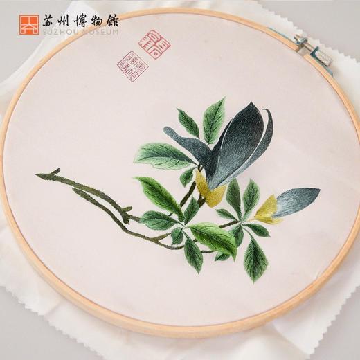苏州博物馆 苏绣DIY套装手工体验真丝刺绣初学手帕挂件生日礼物 商品图1