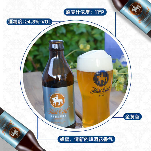 德国皇家精酿拉格啤酒乌尔卡尔爵士fuerstcarl银城堡250ml*12瓶 商品图3