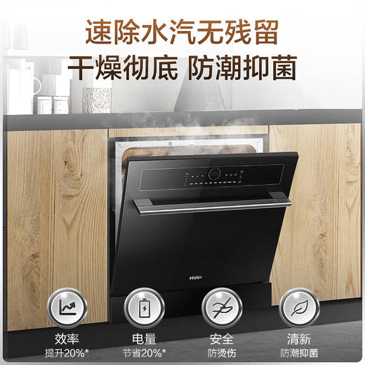 【超级新品】海尔（Haier）12套嵌入式壁嵌洗碗机焕新家Z1（EBW12327YHU1） 商品图6