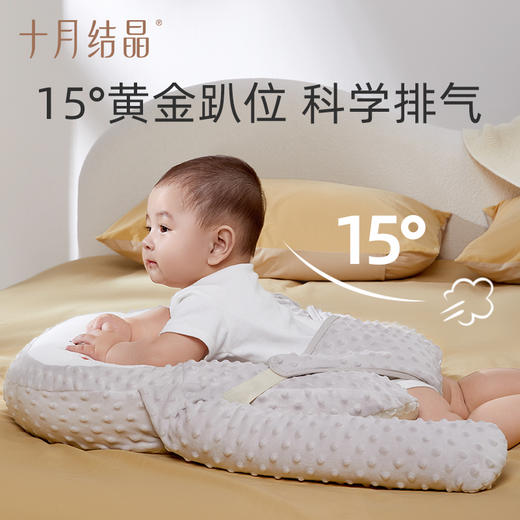婴儿排气枕头安抚新生儿宝宝防胀气肠绞痛大白鹅趴睡觉枕 商品图3