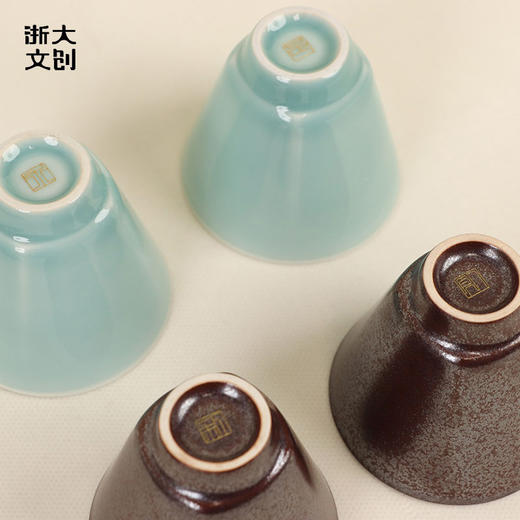 【浙大文创】浙江大学海纳江河青瓷套杯7件套 商品图3