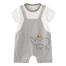 丽婴房-童衣类（夏）E1连身装\游戏裤中灰